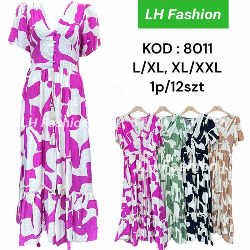 Sukienki damskie Roz L-2XL, Mix Kolor Paczka 12 szt