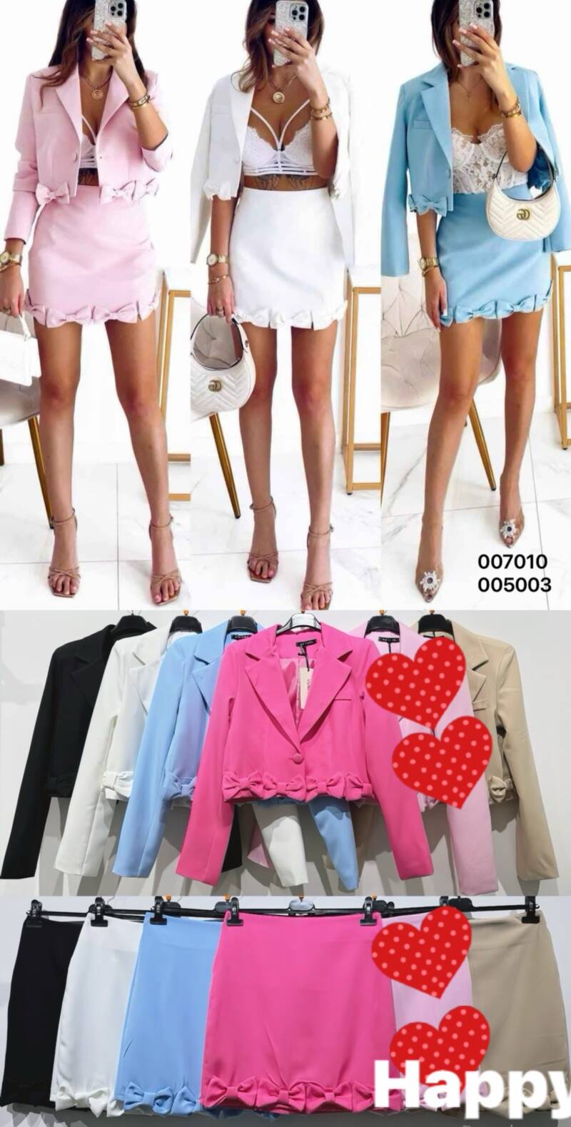 Komplet damskie (Włoskie produkt) Roz Standard, Mix Kolor Paczka 5 szt