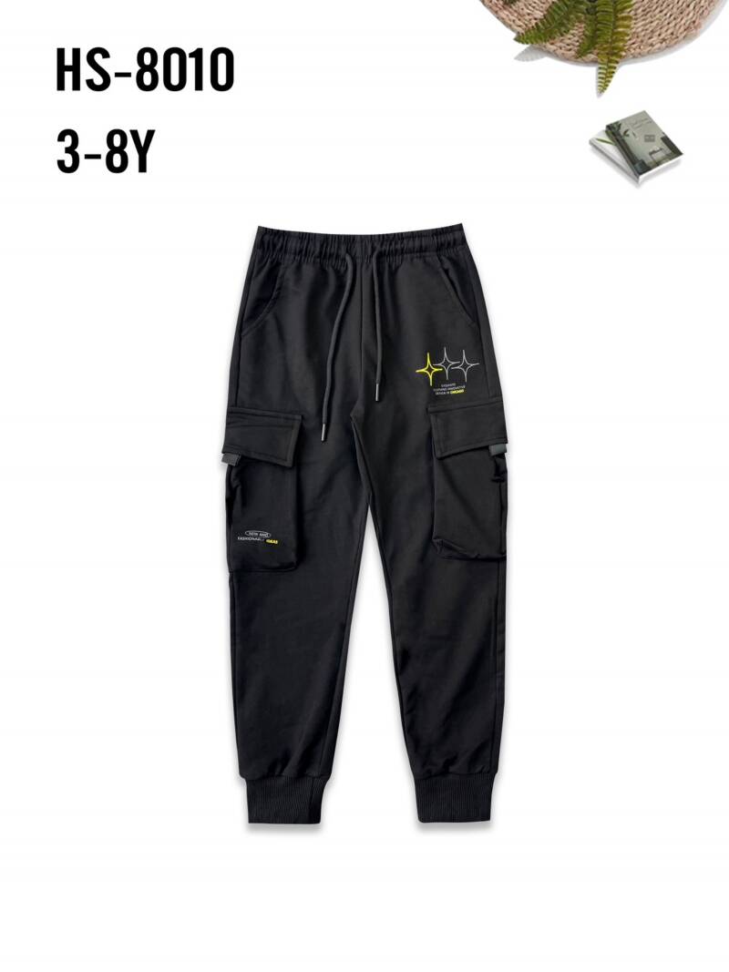 Spodnie dresowe chłopięce. Roz 3-8, 1 Kolor Paczka 5 szt. 1