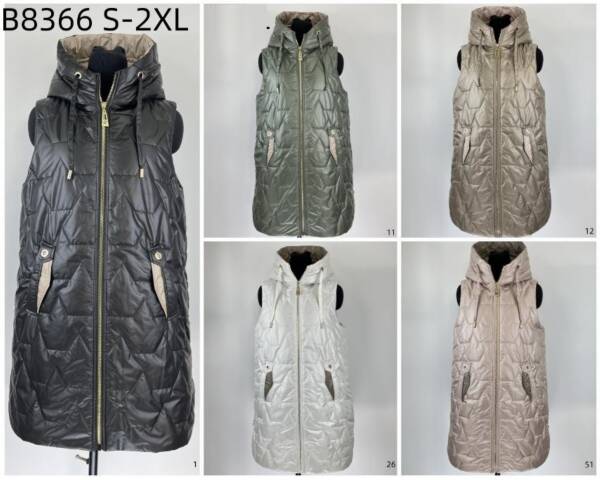 Kamizelka damkie Roz S-2XL, 1 Kolor Paczka 5 szt 1