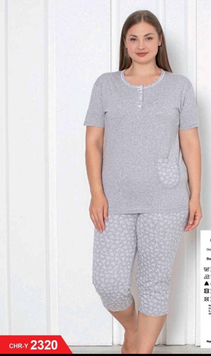 Piżama Damskie Roz L-4XL, 1 Kolor Paczka 8 szt