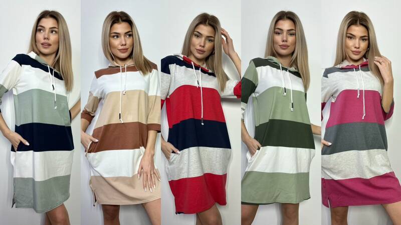 Sukienki damskie (Polska produkt) Roz 38-44 Mix Kolor Paczka 5 szt