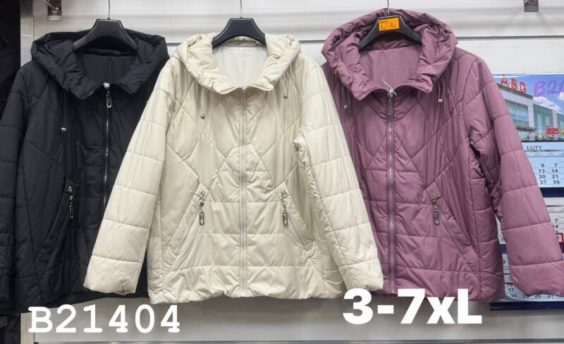 Kurtki damskie cienki Roz 3XL-7XL, 1 Kolor Paczka 5 szt 1