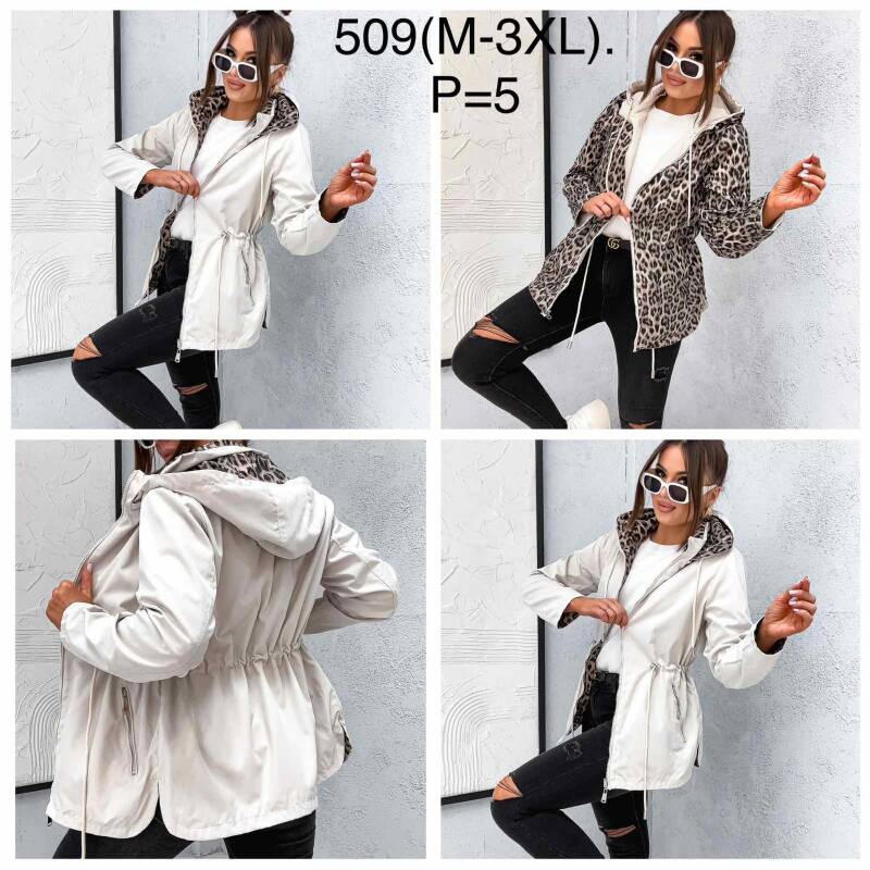 Kurtki damskie cienki Roz M-3XL, 1 Kolor Paczka 5 szt