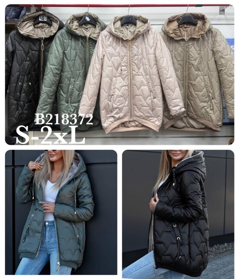 Kurtki damskie cienki Roz S-2XL, 1 Kolor Paczka 5 szt 1