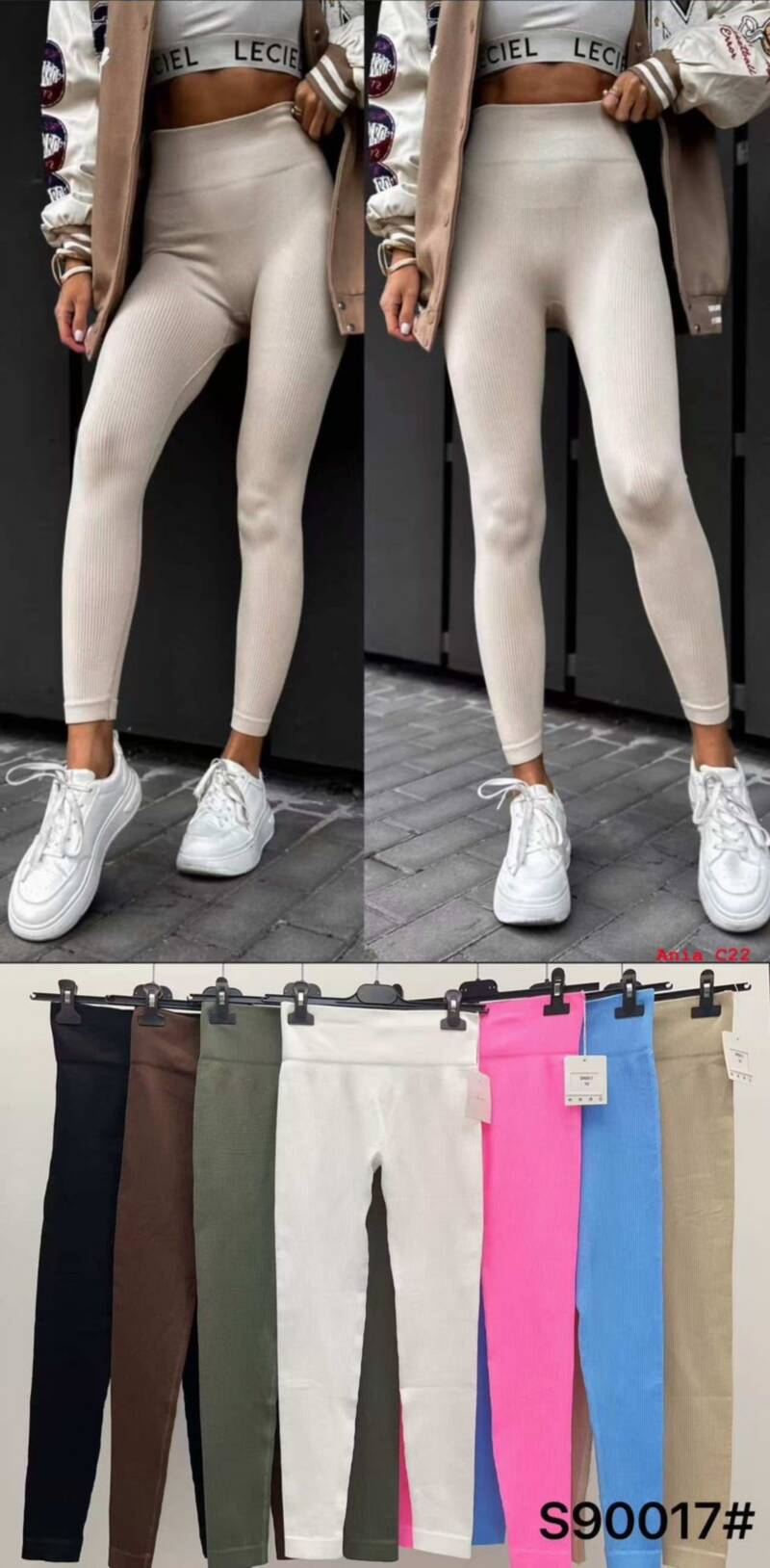 Leginsy damskie (Włoskie produkt) Roz Standard, Mix Kolor Paczka 5 szt