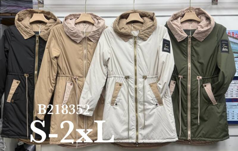 Kurtki damskie cienki Roz S-2XL, 1 Kolor Paczka 5 szt