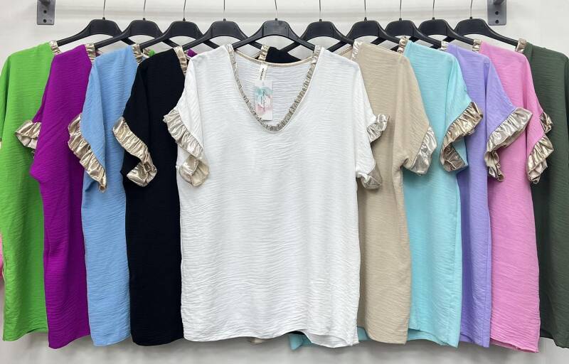 Bluzki damskie (Włoskie produkt) Roz Standard, Mix Kolor Paczka 5 szt