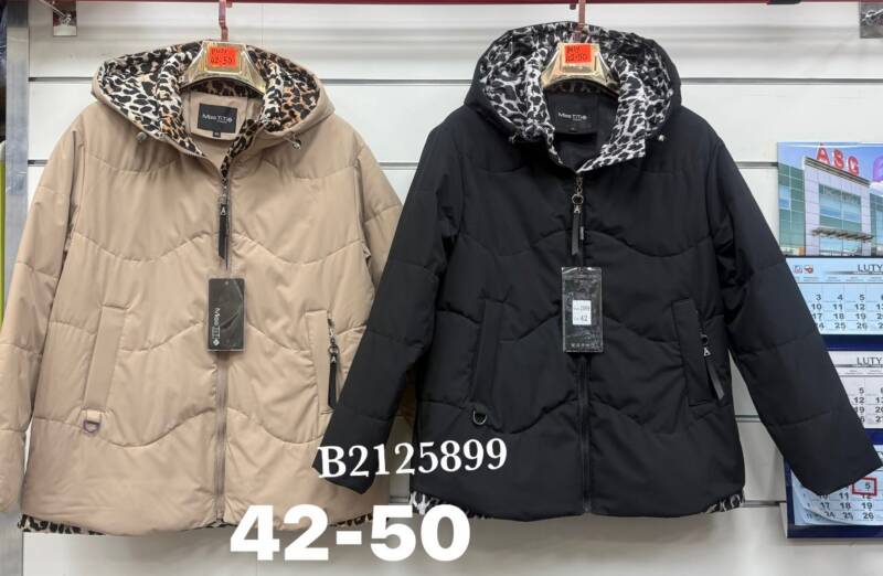 Kurtki damskie cienki Roz 42-50, 1 Kolor Paczka 5 szt