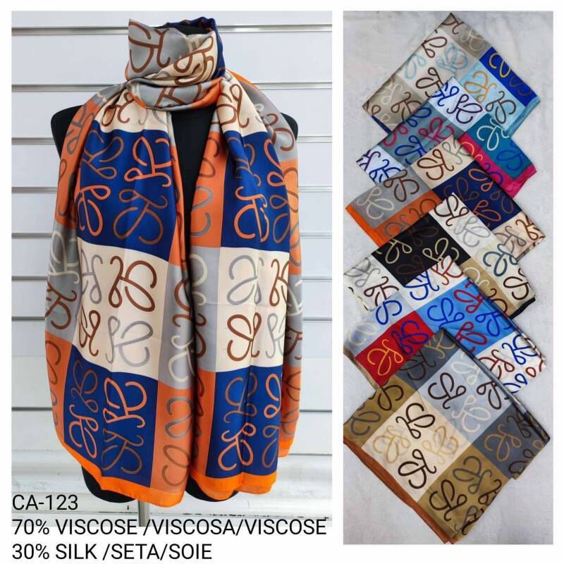 Szaliki damskie Roz Standard, Mix Kolor Paczka 12 szt 1