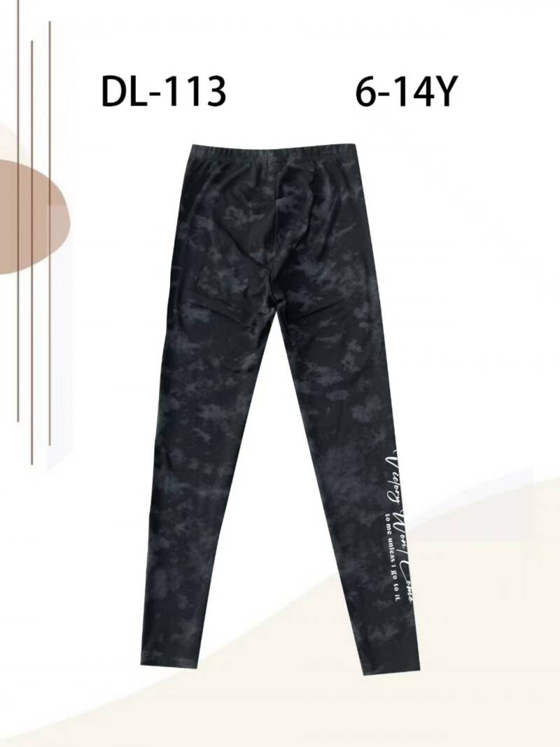 Leginsy dziewczęcy. Roz 6-14, Mix Kolor Paczka 5 szt. 1