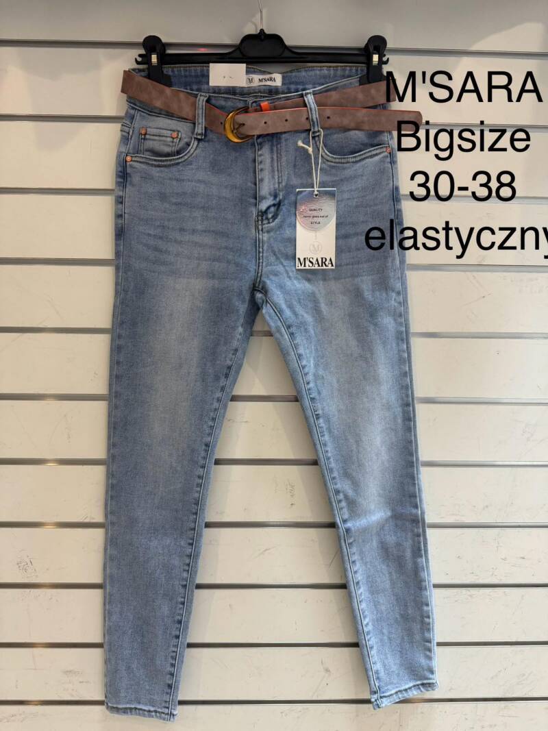 Spondnie damskie jeansy Roz 30-38, 1 Kolor Paczka 10 szt