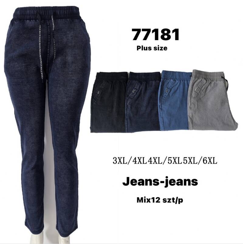 Spodnie damskie Roz 3XL-6XL, Mix Kolor Paczka 12 szt 1