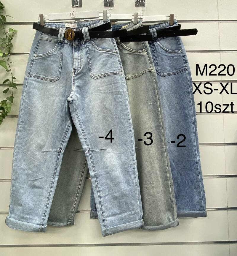 Spondnie damskie jeansy Roz XS-XL, 1 Kolor Paczka 10 szt