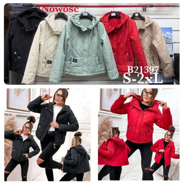 Kurtki damskie cienki Roz S-2XL, 1 Kolor Paczka 5 szt 1