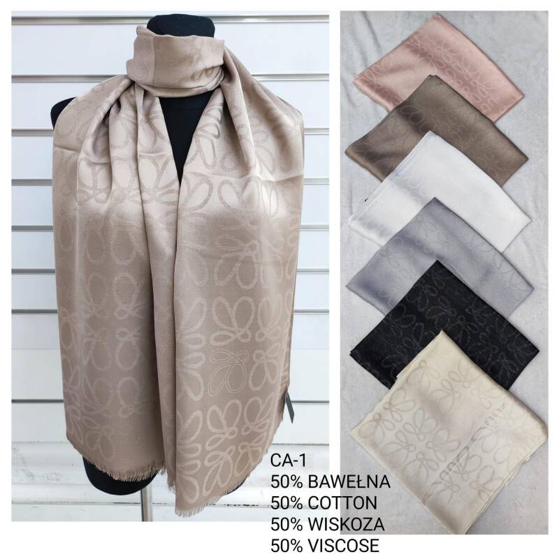 Szaliki damskie Roz Standard, Mix Kolor Paczka 12 szt 1