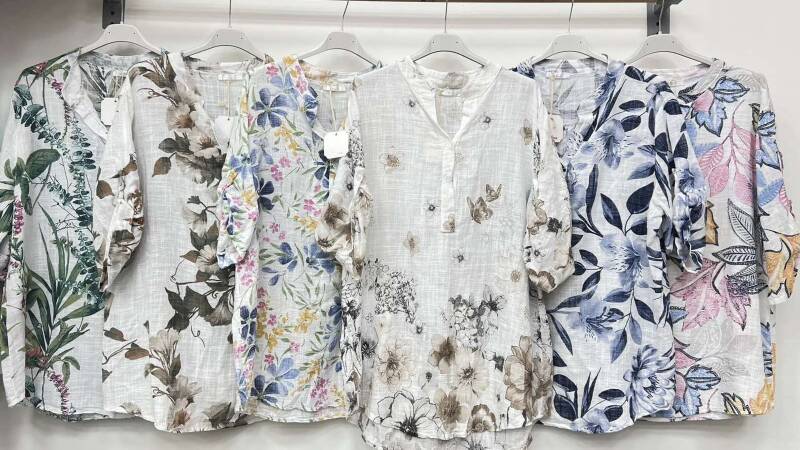 Bluzki damskie (Włoskie produkt) Roz Standard, Mix Kolor Paczka 5 szt