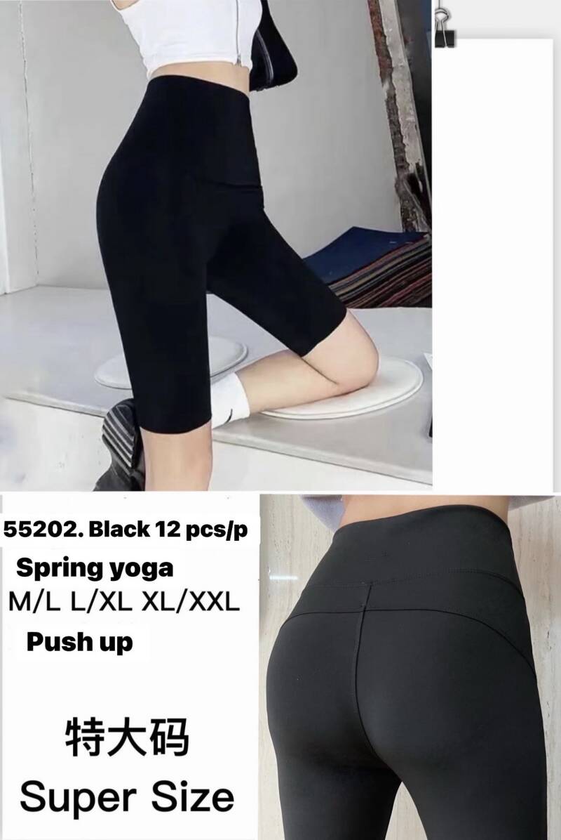 Leginsy damskie Roz M-2XL, 1 Kolor Paczka 12 szt