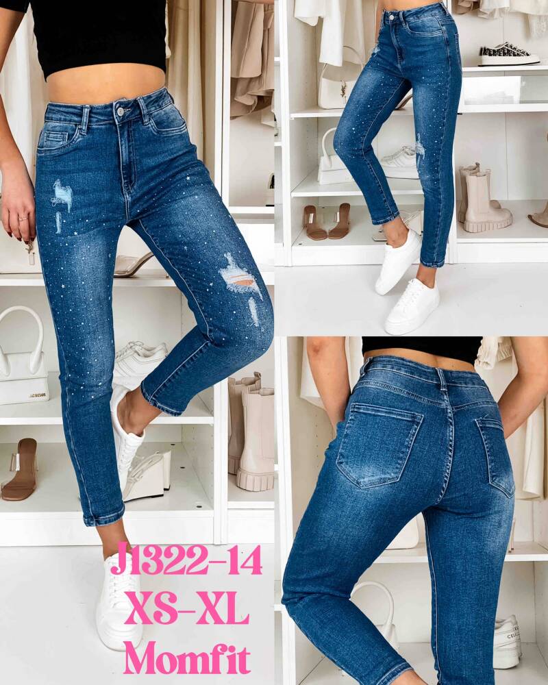 Spondnie damskie jeansy Roz XS-XL, 1 Kolor Paczka 10 szt 1