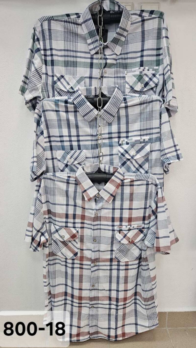 Koszula męska Roz L-4XL. Mix kolor. Paczka 15 szt 1