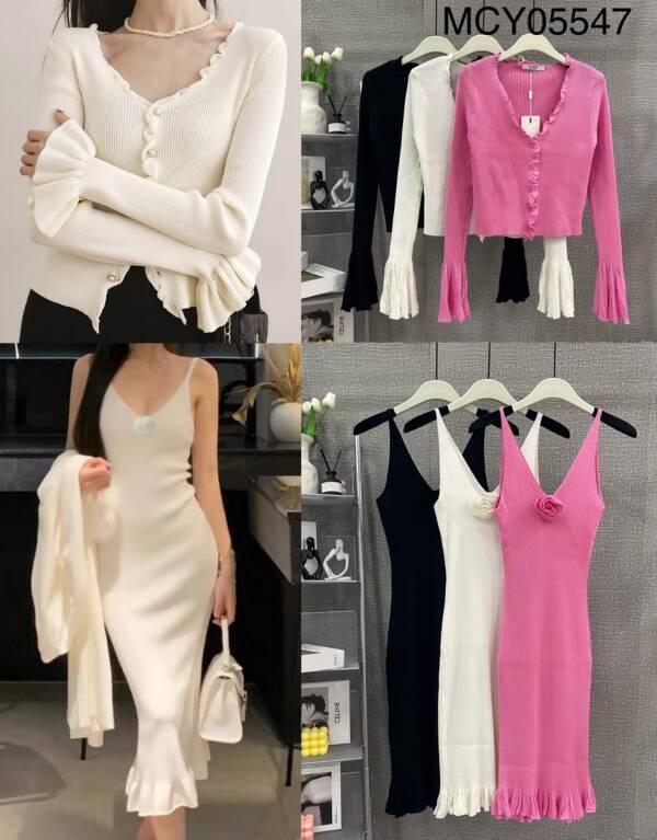 Komplet damskie (Francja produkt) Roz Standard,1 Kolor Paczka 6 szt