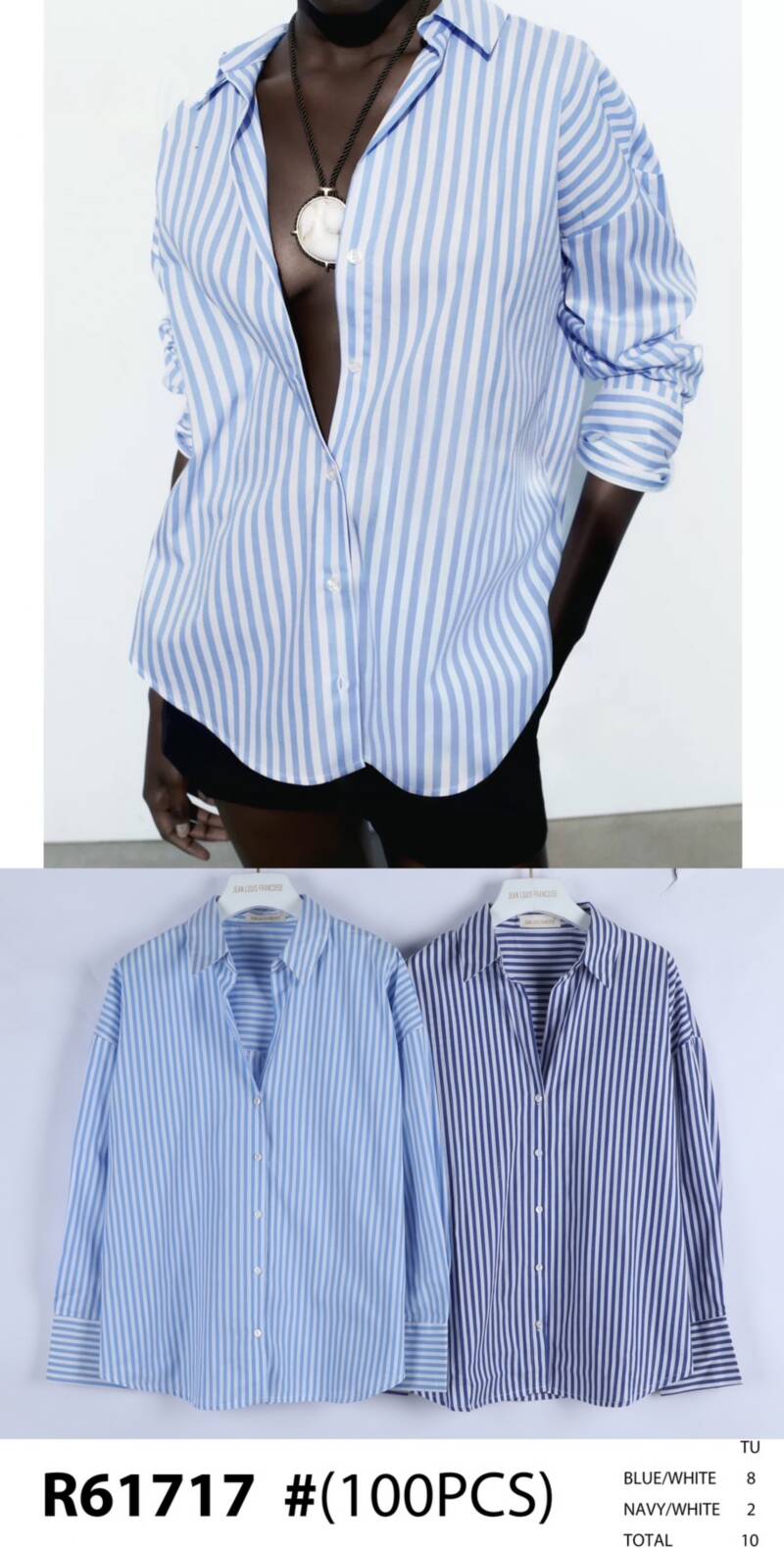 Koszula damska (Francja produkt) Roz Standard, Mix Kolor, Paczka 10 szt 1