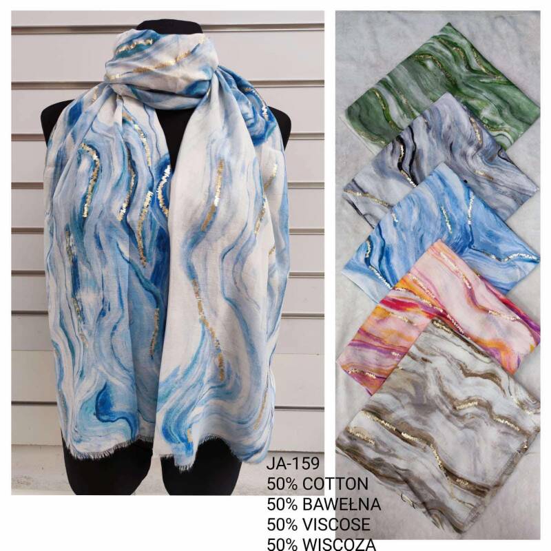 Szaliki damskie Roz Standard, Mix Kolor Paczka 12 szt