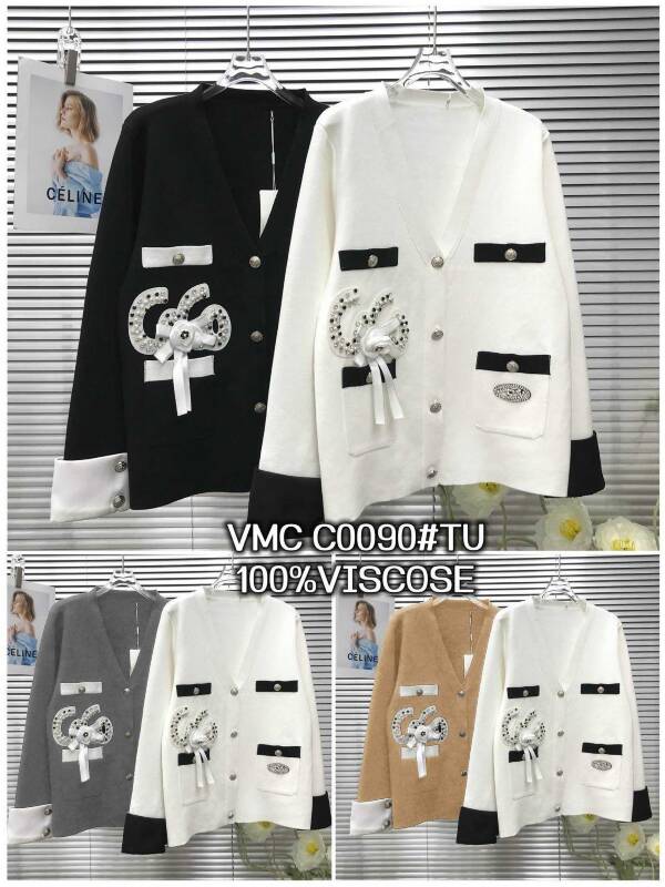 Swetry damskie (Francja produkt) Roz Standard, Mix Kolor Paczka 6 szt