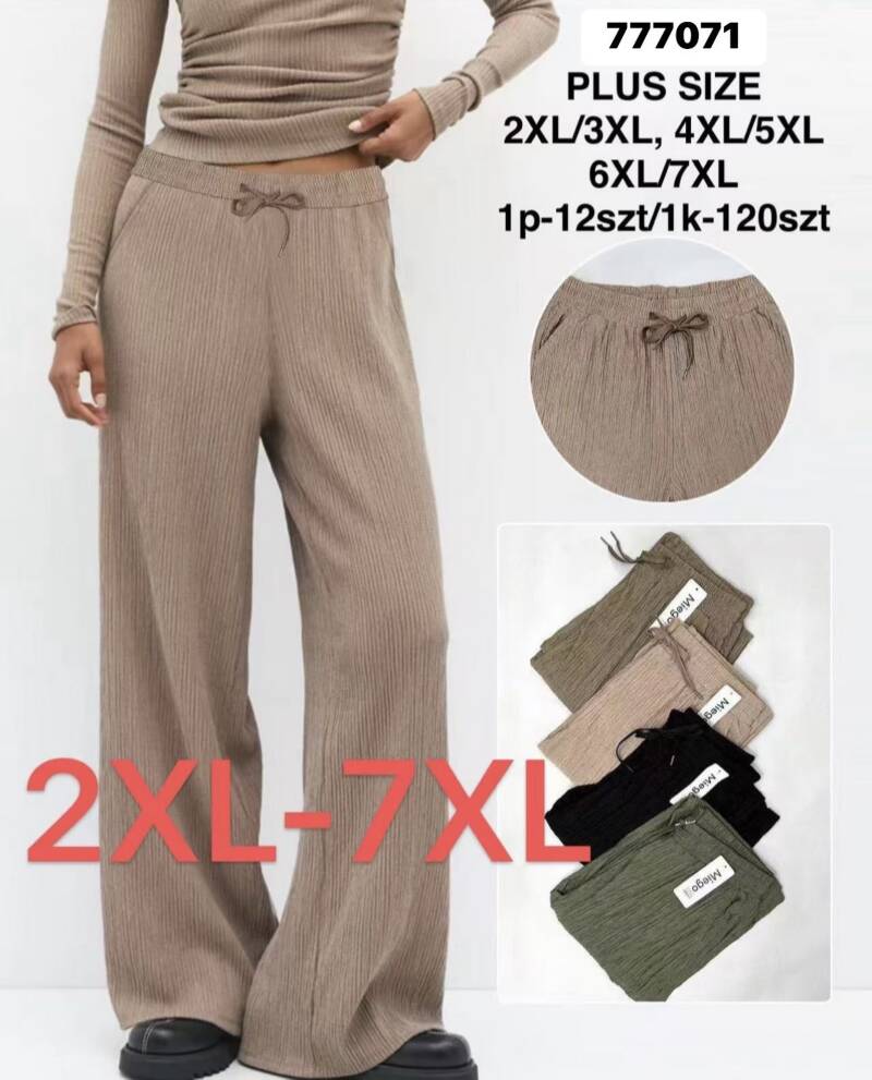 Spodnie damskie Roz 2XL-7XL, Mix Kolor Paczka 12 szt