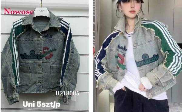 Kurtki damskie jeansy Roz Standard, 1 Kolor Paczka 5 szt 1