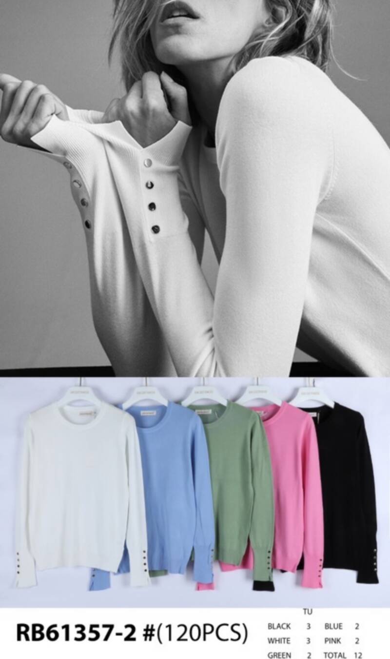 Bluzki damskie (Francja produkt) Roz Standard, Mix Kolor, Paczka 12 szt