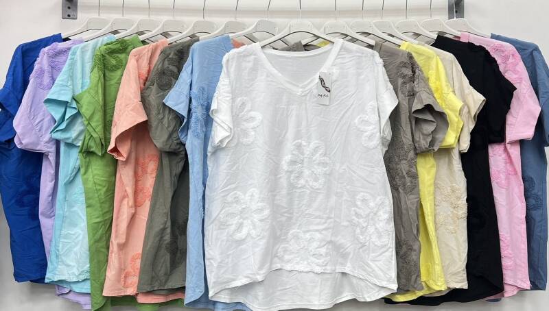 Bluzki damskie (Włoskie produkt) Roz Standard, Mix Kolor Paczka 5 szt 1