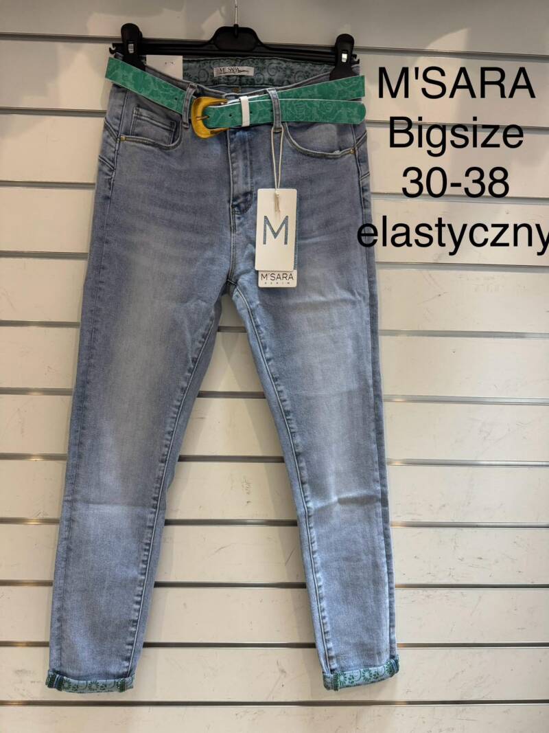 Spondnie damskie jeansy Roz 30-38, 1 Kolor Paczka 10 szt 1