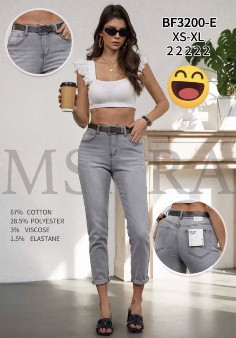 Spondnie damskie jeansy Roz XS-XL, 1 Kolor Paczka 10 szt