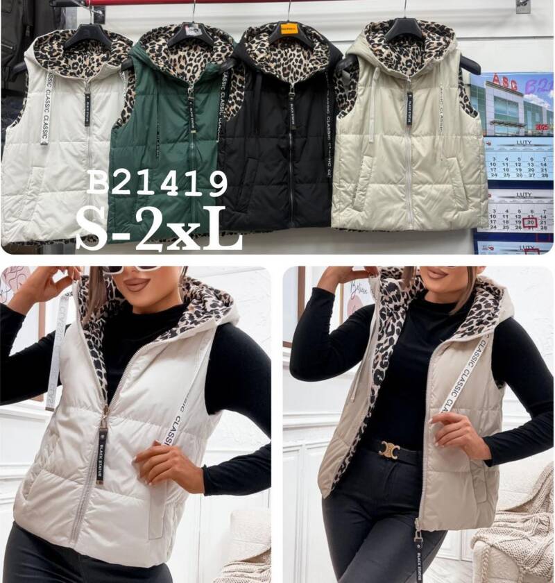 Kamizelka damkie Roz S-2XL, 1 Kolor Paczka 5 szt 1