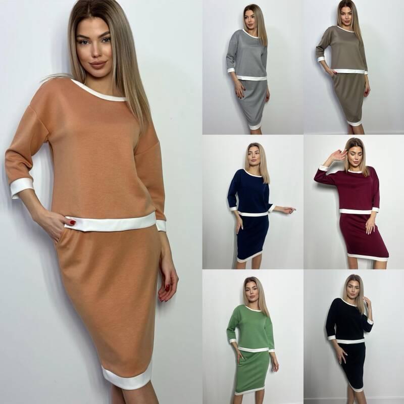 Sukienki damskie (Polska produkt) Roz S-3XL Mix Kolor Paczka 5 szt 1