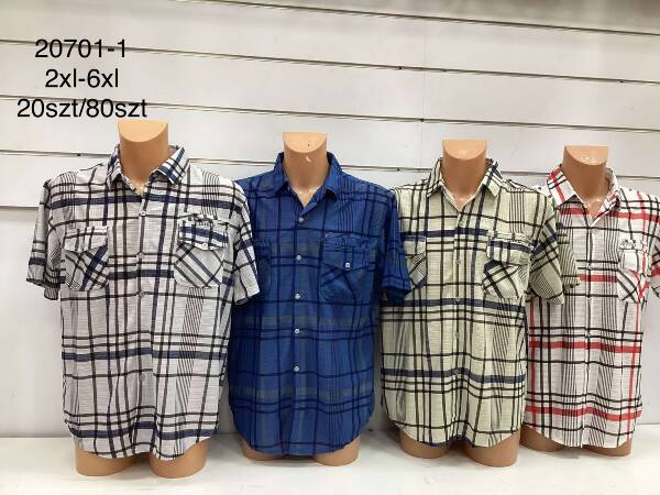 Koszula męska Roz 2XL-6XL, Mix Kolor Paczka 15 szt 1