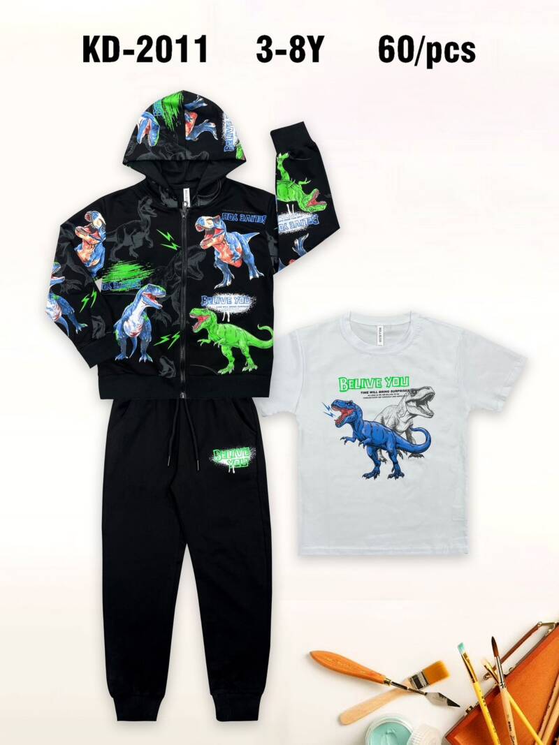 Komplet chłopięcy. Roz 3-8. 1 Kolor Paczka 5 szt. 1