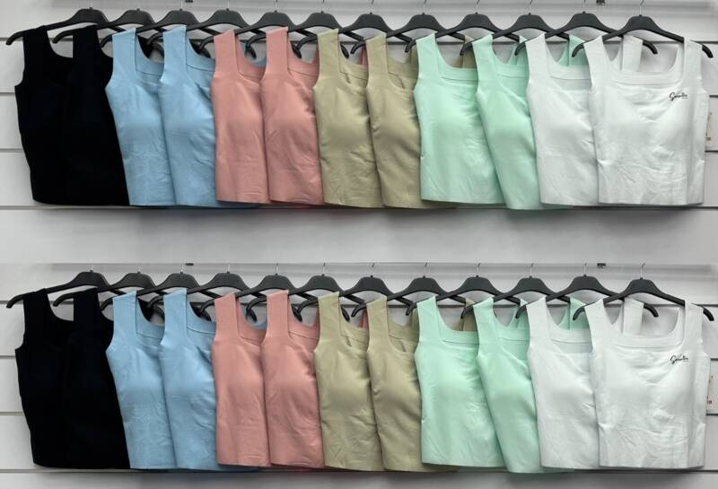 Topy damskie (Włoskie produkt) Roz Standard, Mix Kolor Paczka 5 szt 1