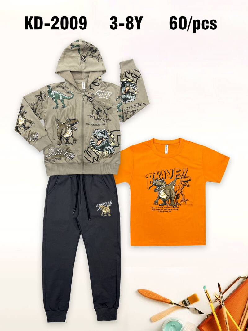 Komplet chłopięcy. Roz 3-8. 1 Kolor Paczka 5 szt. 1