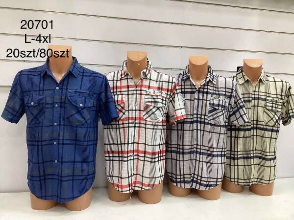 Koszula męska Roz L-4XL, Mix Kolor Paczka 20 szt 1