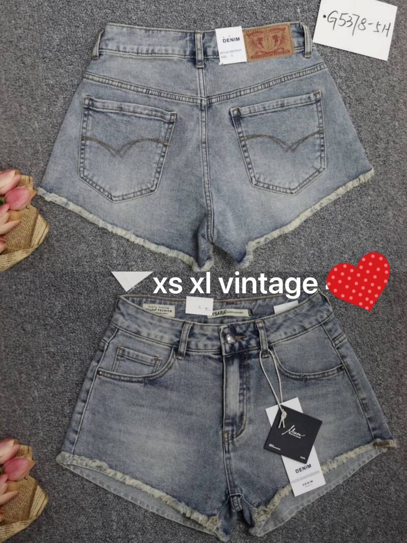 Szorty damskie jeansy Roz XS-XL, 1 Kolor Paczka 10 szt 1