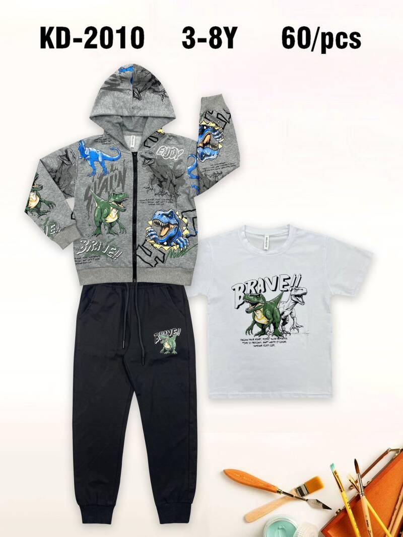 Komplet chłopięcy. Roz 3-8. 1 Kolor Paczka 5 szt.