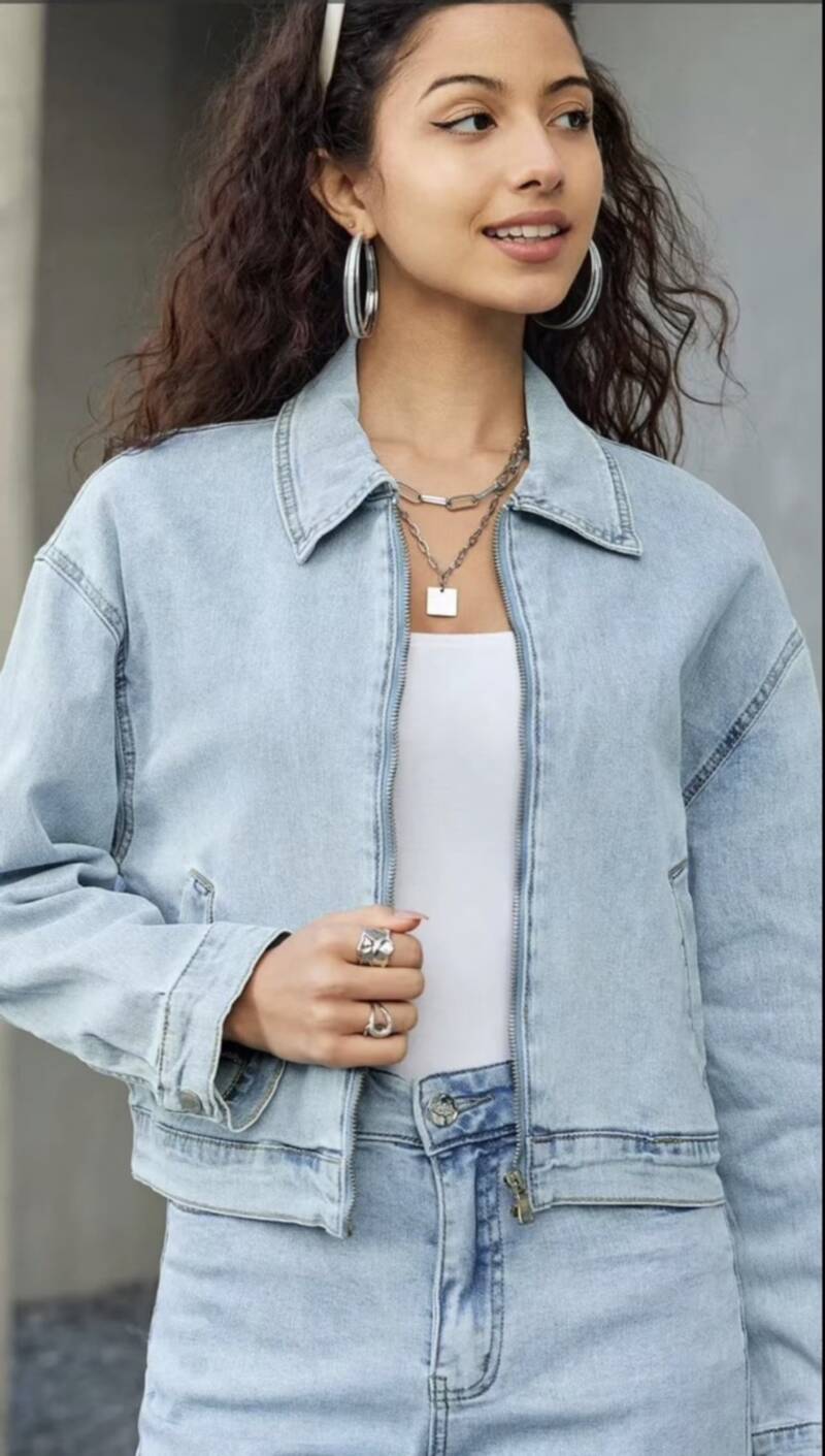 Kurtki damskie jeansy Roz S-2XL, 1 Kolor Paczka 10 szt