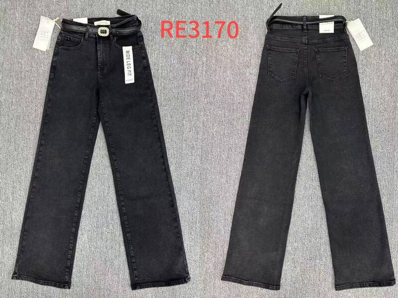 Spondnie damskie jeansy Roz XS-XL, 1 Kolor Paczka 12 szt 1