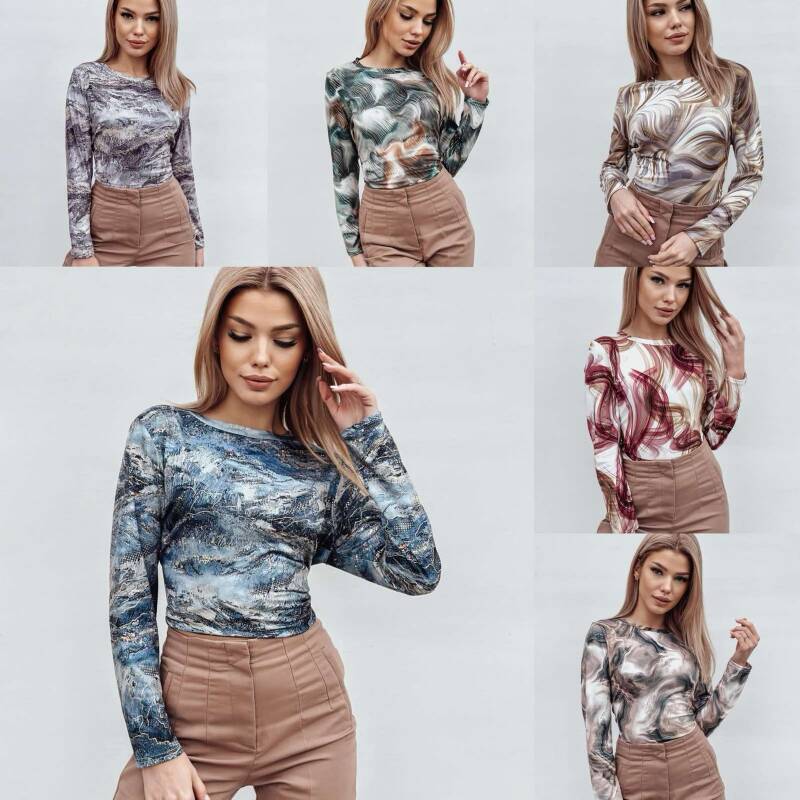 Bluzka damskie (Polska produkt) Roz 38-46. Mix Kolor Paczka 5 szt 1