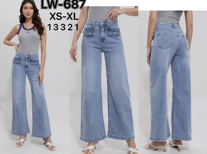 Spondnie damskie jeansy Roz XS-XL. 1 Kolor Paczka 10 szt 1