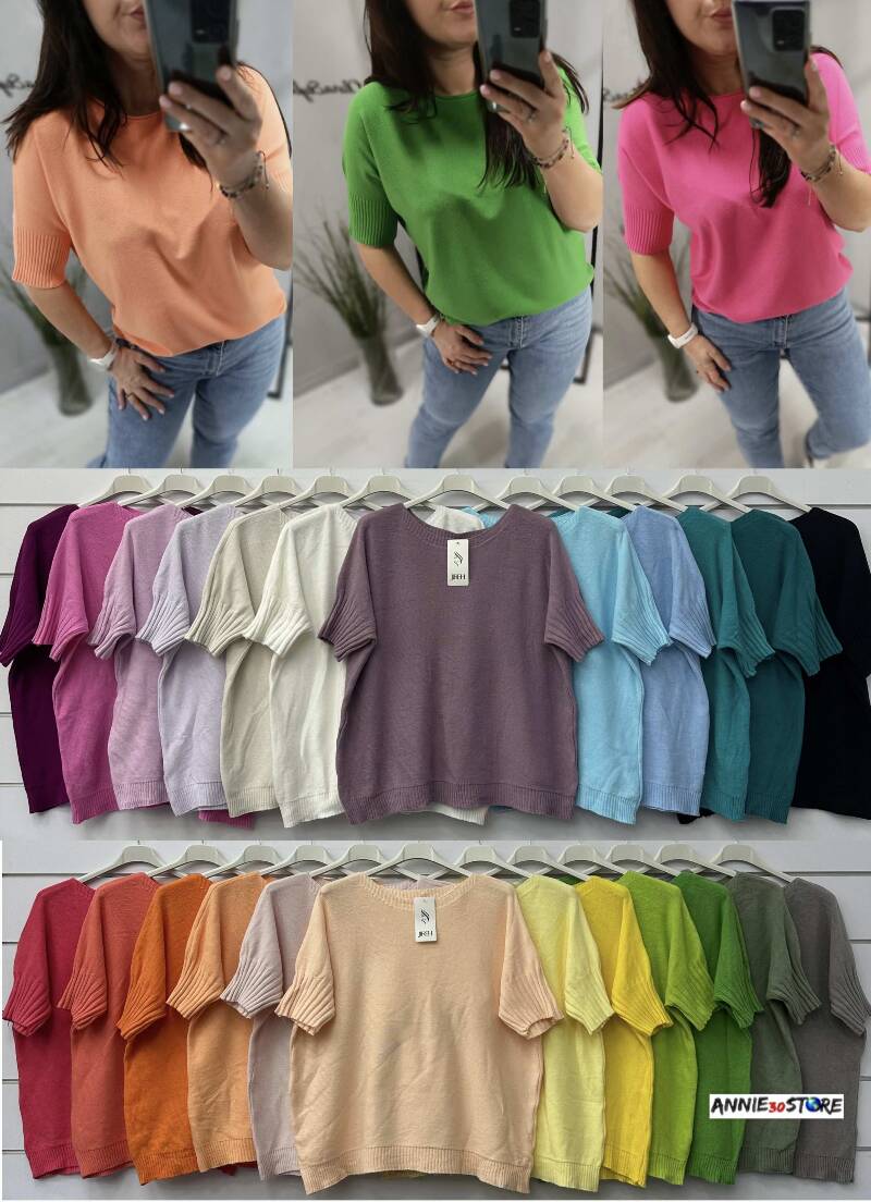 Bluzka damskie (Włoskie produkt) Roz Standard, Mix Kolor Paczka 5 szt 1