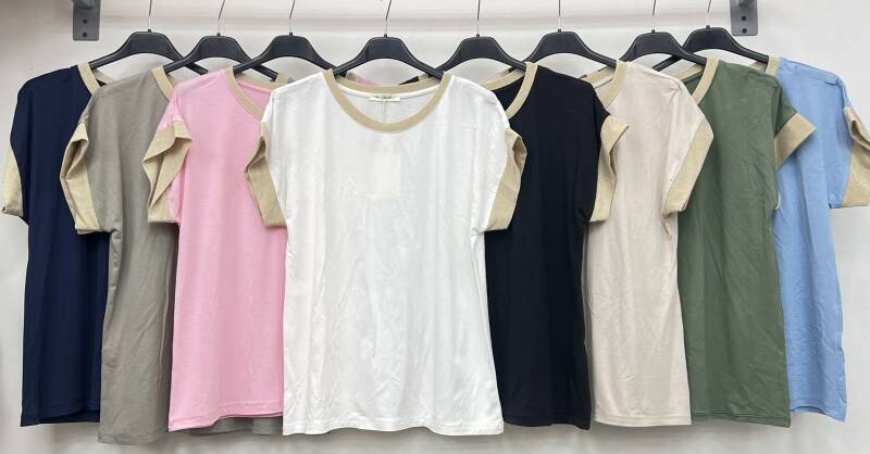 Bluzki damskie (Włoskie produkt) Roz Standard, Mix Kolor Paczka 5 szt