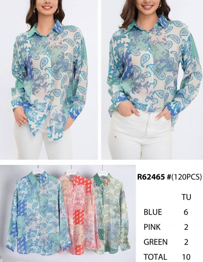 Koszula damska (Francja produkt) Roz Standard, Mix Kolor, Paczka 10 szt